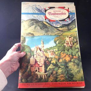 Vintage Castle Model Book Schloss Neuschwanstien German Edition JR Schreiber